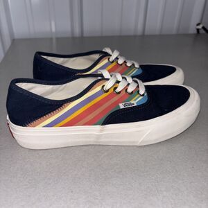 Vans Ultracush Retro Stripe Shoes Size M5.5 W7.0 Great Used Condition
